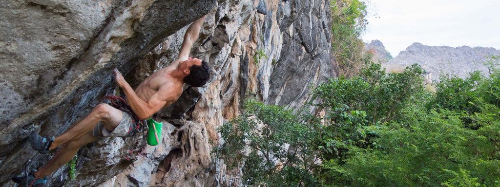 Sport climbing in Thakhek, Laos