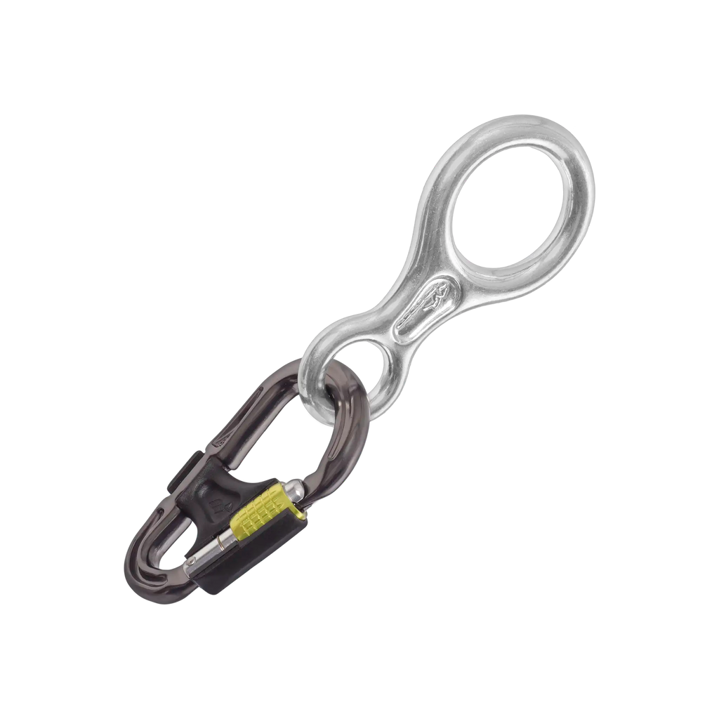 Figure eight belay abseil rappel device