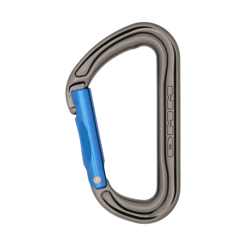 straight gate sport snapgate carabiner blue