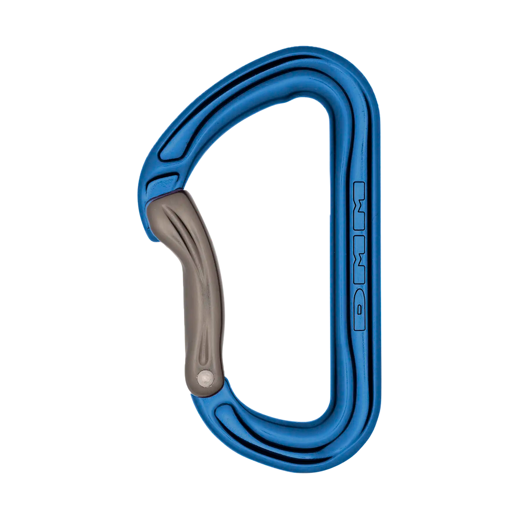 bent gate sport snapgate carabiner blue
