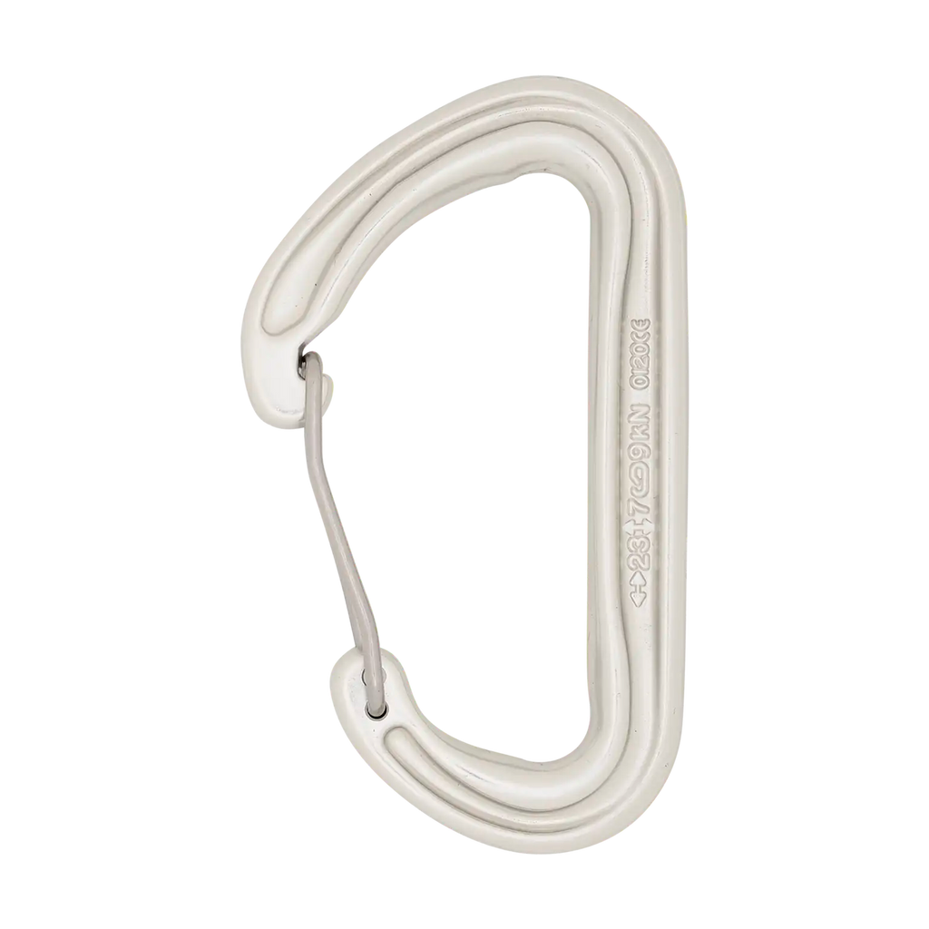lightweight wire gate carabiner silver