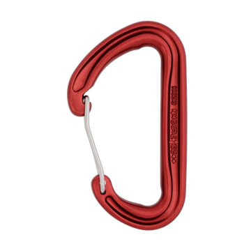 lightweight wire gate carabiner red