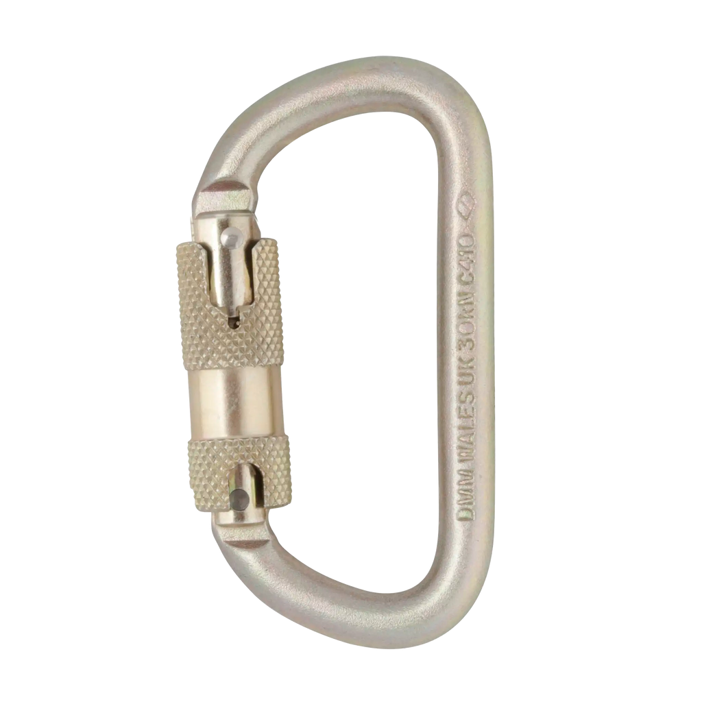 steel carabiner for industrial use auto lock