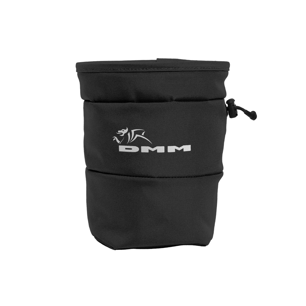 Black climbing chalk bag