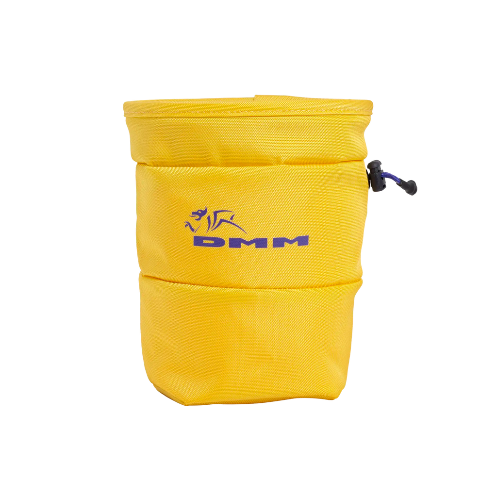 Yellow climbing chalk bag