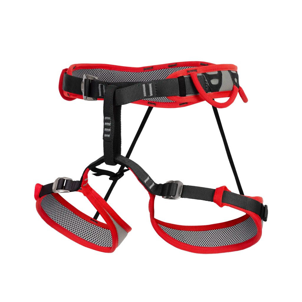 trad and winter mountaineering harness comfy padded seven gear loops