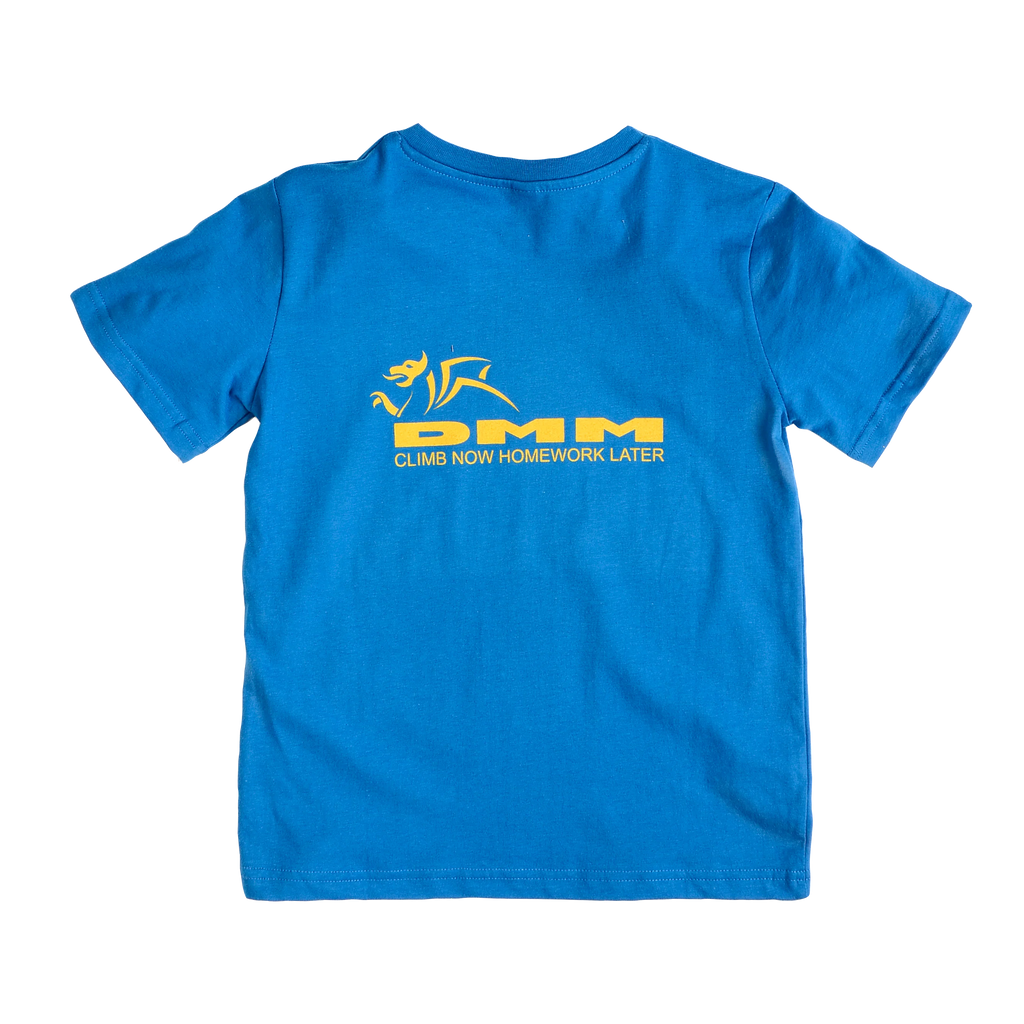 climb now homework later childrens tee hot pink