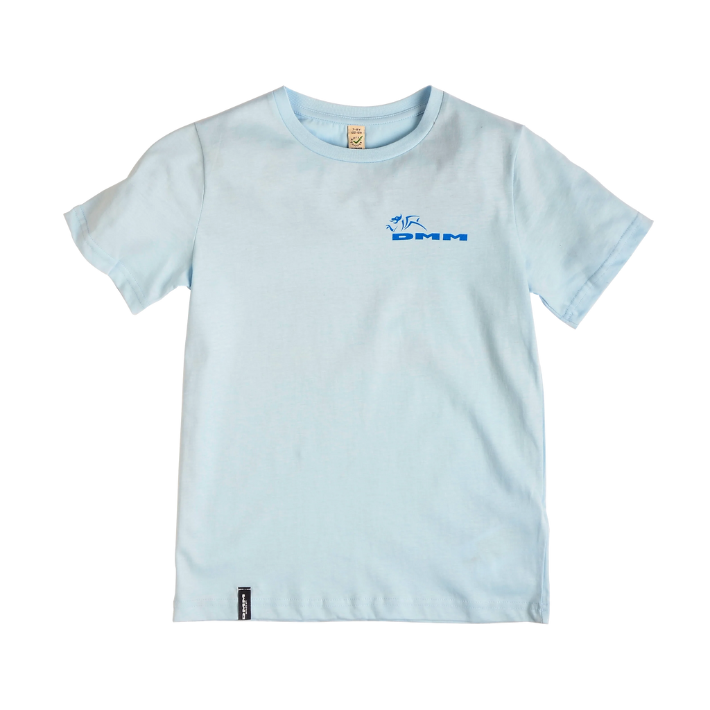 climb now homework later childrens tee bright blue