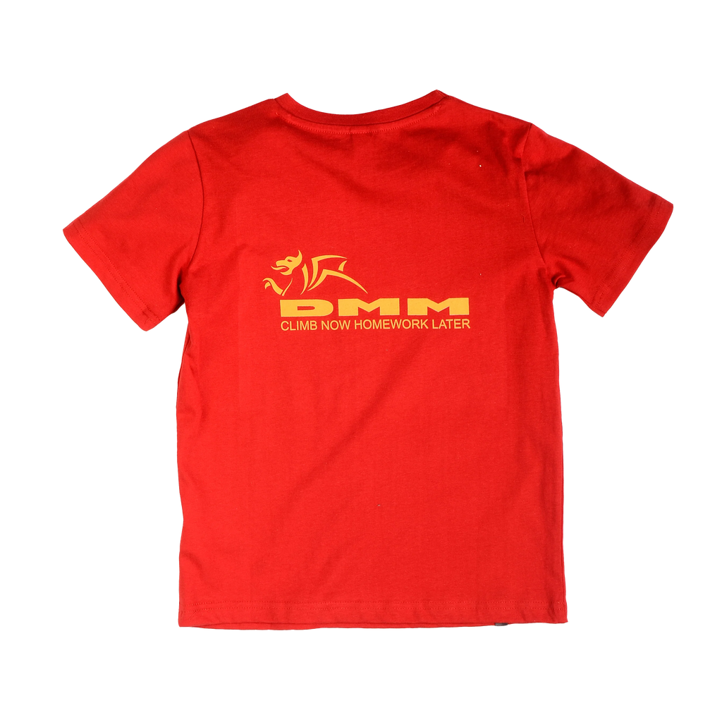 climb now homework later childrens tee bright blue